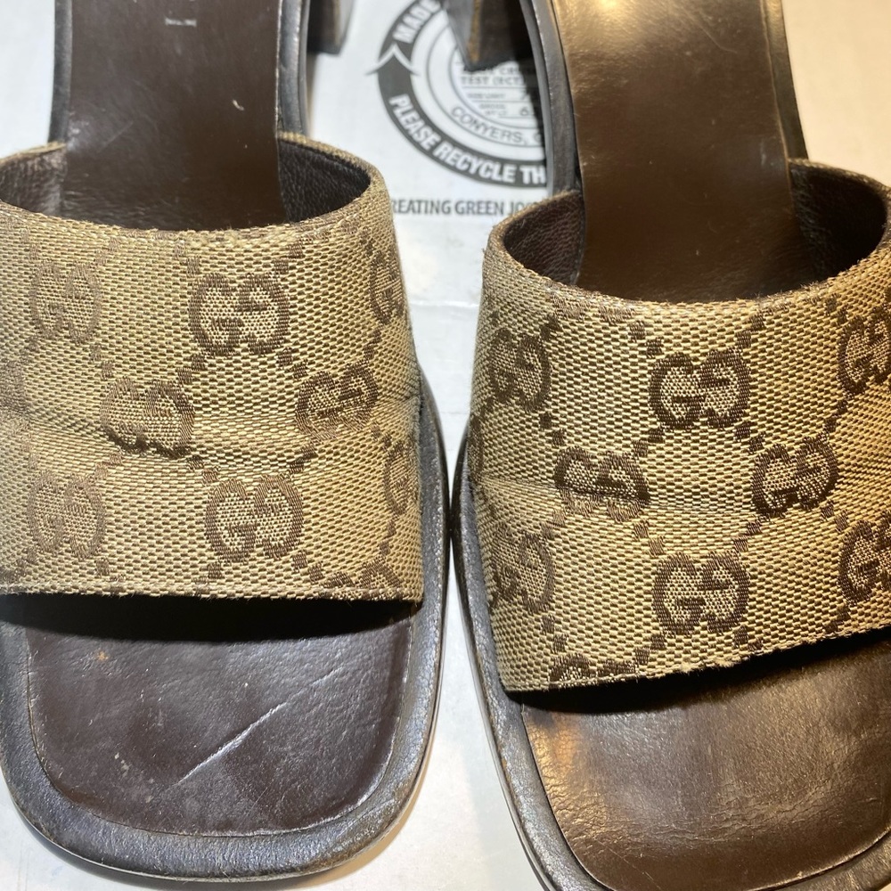 100% Authentic Gucci Wooden Heel Pumps